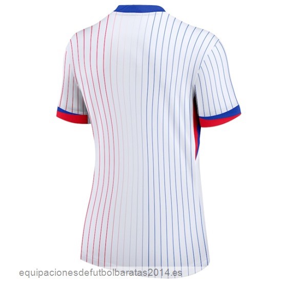 Nuevo 2ª Camiseta Mujer Francia 2024 Blanco Baratas